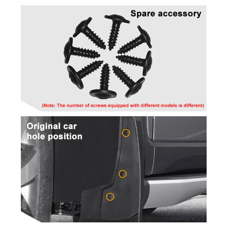 4pcs/Set Car Splash Mudguards For TESLA MODEL S 2014-2020