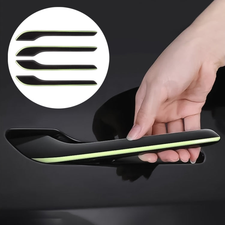 For Tesla Model 3 / Y Car Door Handle Luminous Sticker