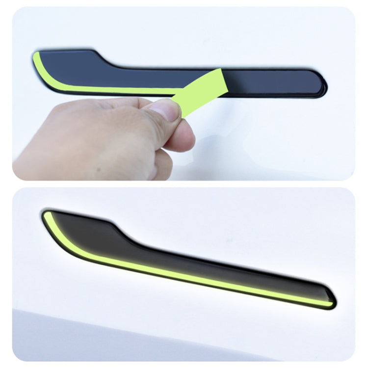 For Tesla Model 3 / Y Car Door Handle Luminous Sticker