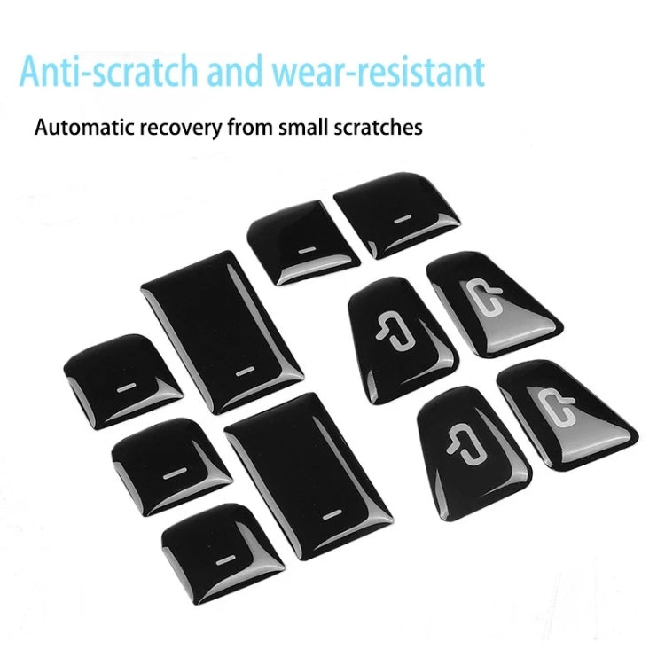 For Tesla Model 3 / Y Car Window Lift Button PU Sticker