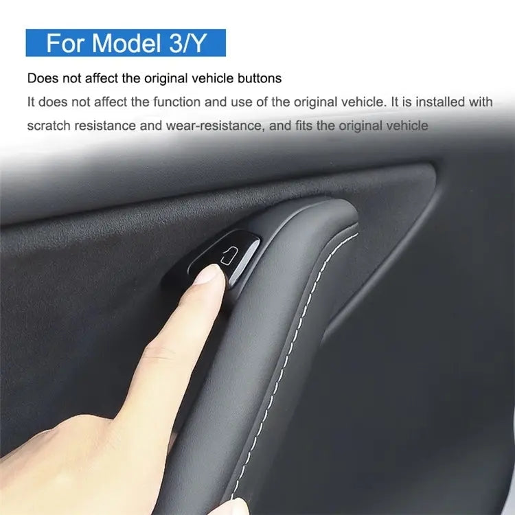 For Tesla Model 3 / Y Car Window Lift Button PU Sticker