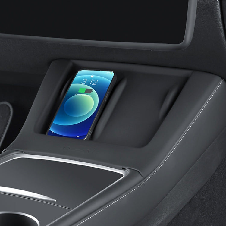 For Tesla Model 3 / Y Car Phone Wireless Charging Silicone Mat