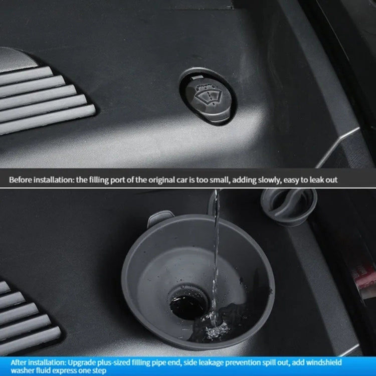For Tesla Model 3 / Y Car Hood Wiper Water Protection Funnel