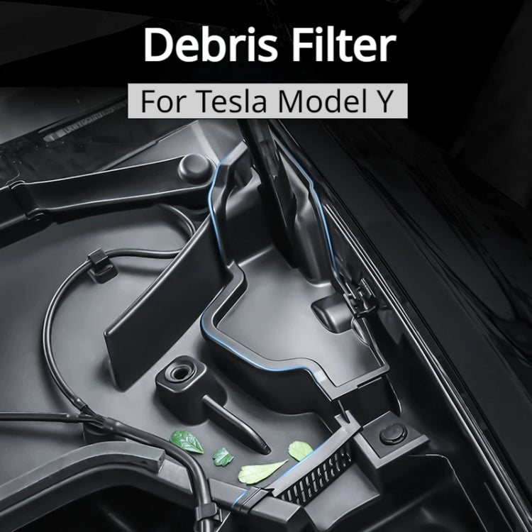For Tesla Model Y Car Front Hood Gutter Protective Cover