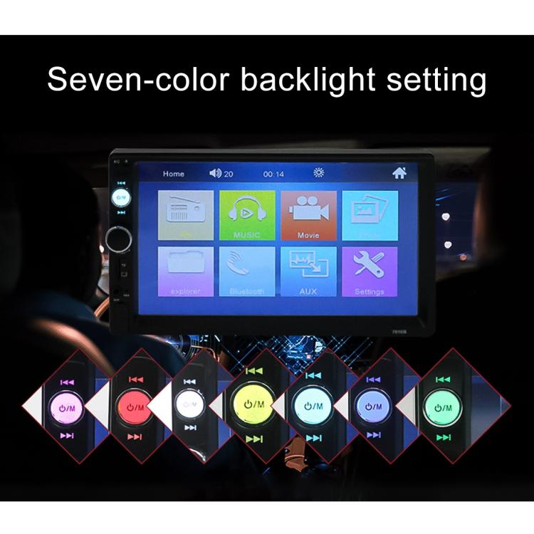 7010B HD 2 Din 7 inch Car Bluetooth  MP5 Player