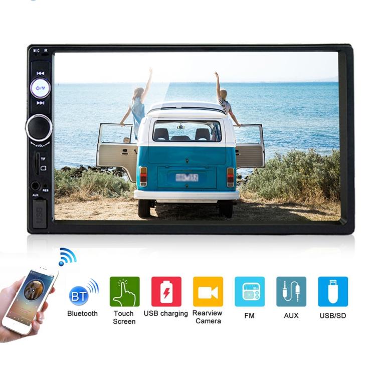 7010B HD 2 Din 7 inch Car Bluetooth  MP5 Player