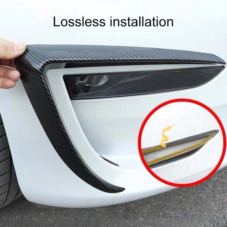 2 PCS Car Lamp Eyebrow Decorative Sticker for Tesla Model 3