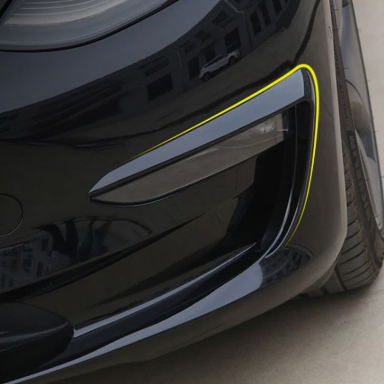 2 PCS Car Lamp Eyebrow Decorative Sticker for Tesla Model 3