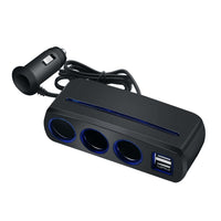 SHUNWEI SD-1938 120W 3A Car 3 in 1 Dual USB Charger