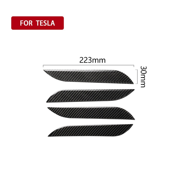 4 PCS Car Outside Handle Sticker for Tesla Model S