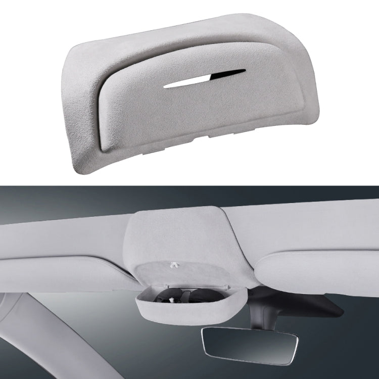 Suede Wrap Version Sunglasses Storage Box for Tesla Model 3 2019-2023