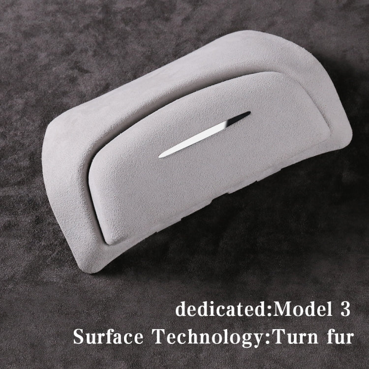 Suede Wrap Version Sunglasses Storage Box for Tesla Model 3 2019-2023