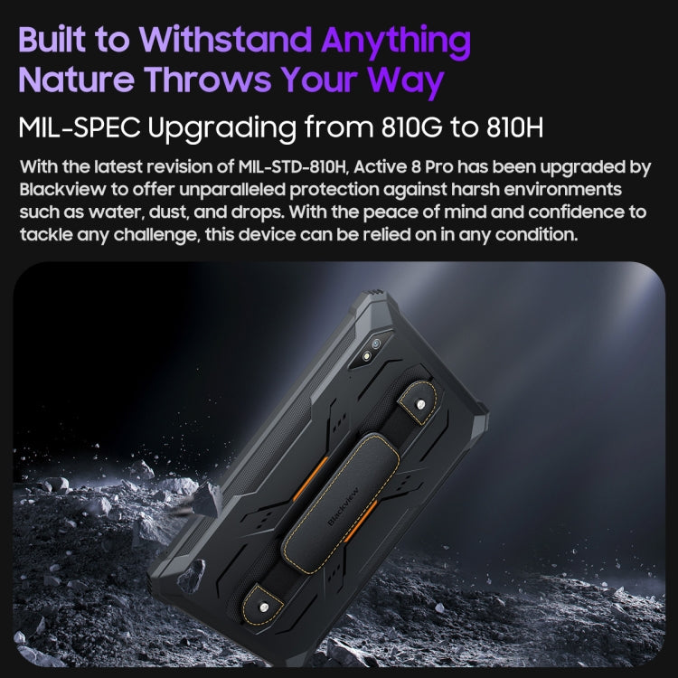 Blackview Active 8 Pro 4G Rugged Tablet 10.36 inch 8GB+256GB