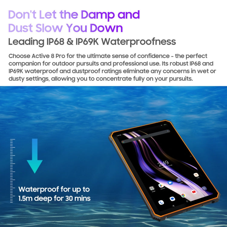 Blackview Active 8 Pro 4G Rugged Tablet 10.36 inch 8GB+256GB