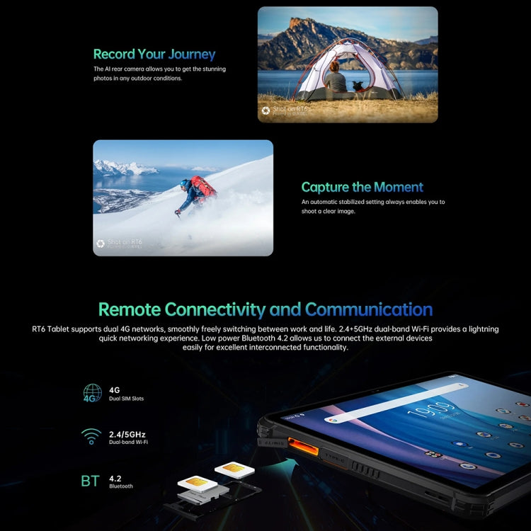 OUKITEL RT6 4G Rugged Tablet 10.1 inch