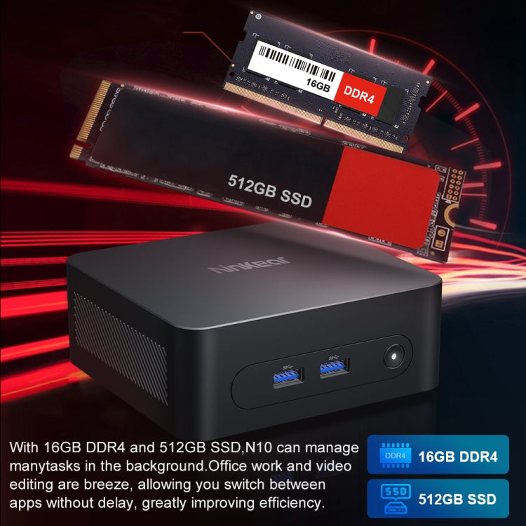 Ninkear N10 Windows 11 Bluetooth 4.2 Mini PC