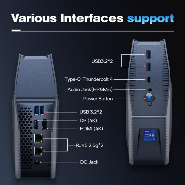 GXMO GH9 Windows 11 Mini PC, Intel Core i9 12900HK Processor