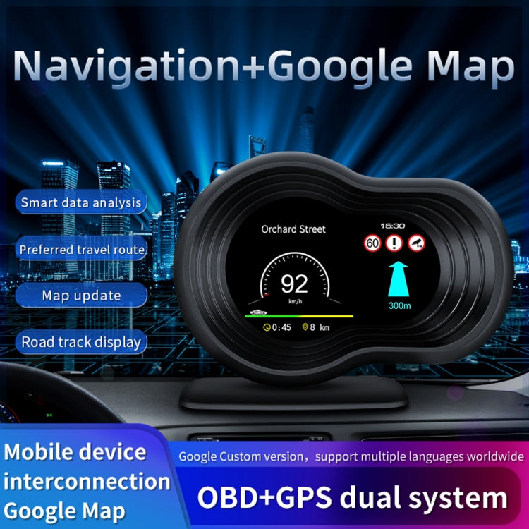 F9 OBD2 + GPS Mode Car HUD Head-up Display