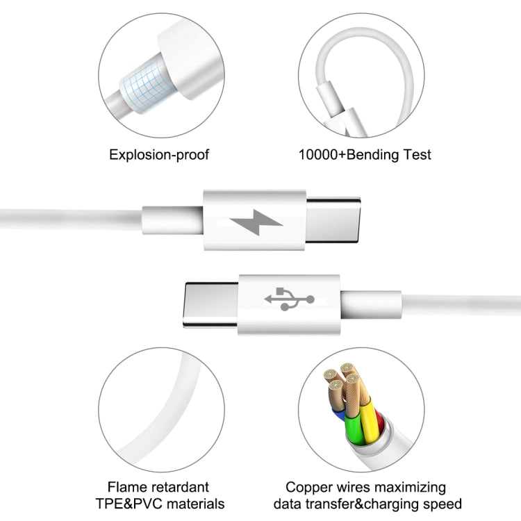 HAWEEL 2m 25W Type-C to Type-C Charging Data Cable