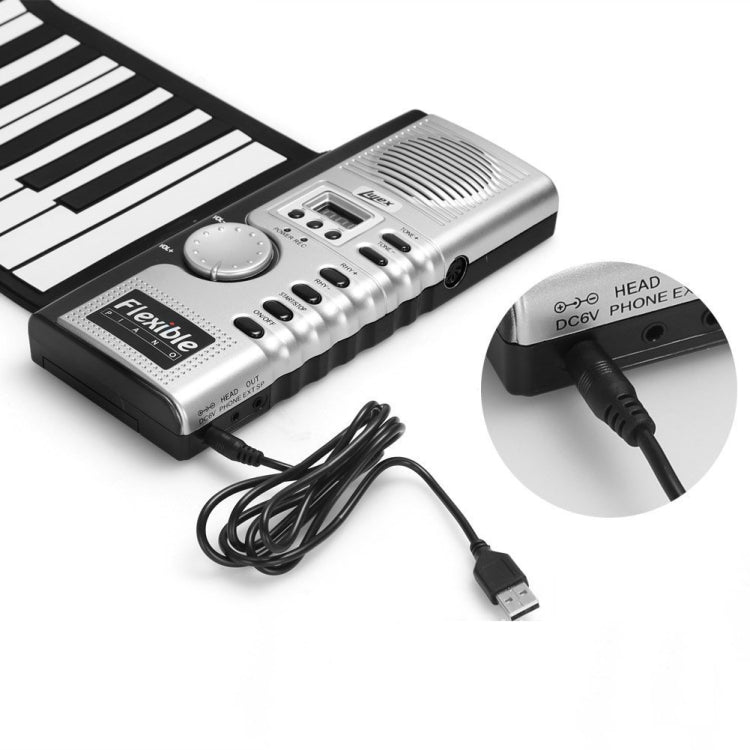 61 Keys Portable Roll Up Electronic Soft Keyboard Piano