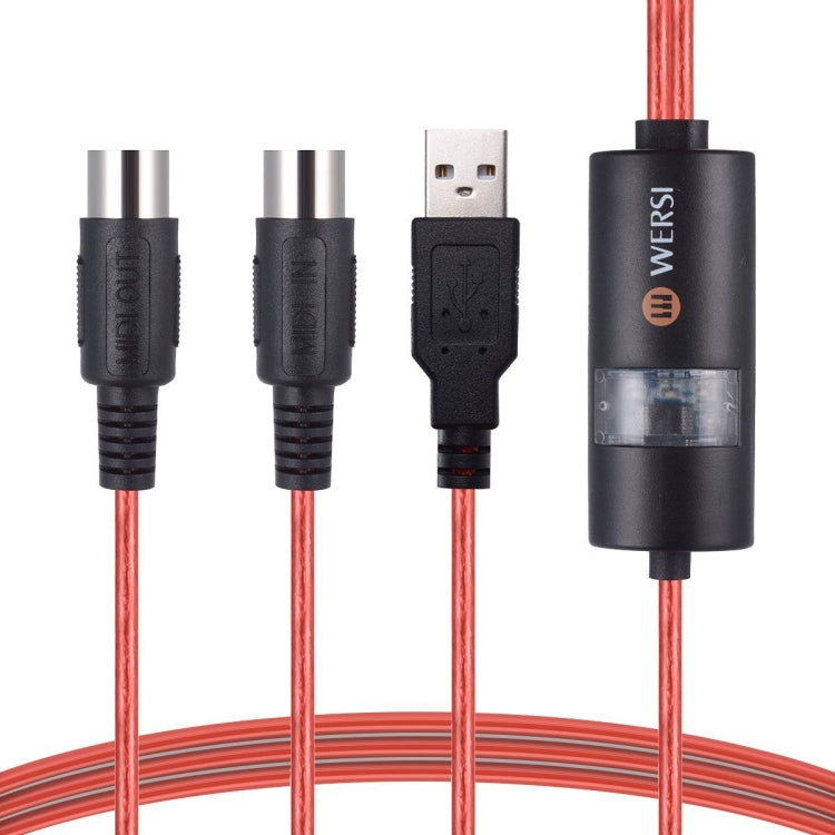 2m WERSI UM-18 USB MIDI Cable