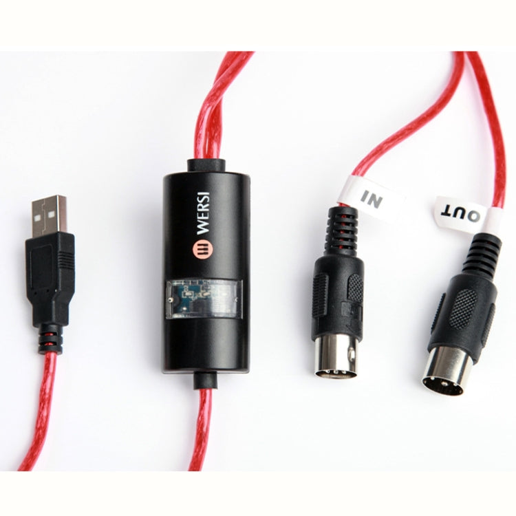 2m WERSI UM-18 USB MIDI Cable