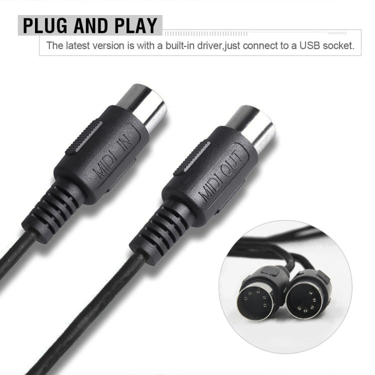 2m WERSI UM-18 USB MIDI Cable