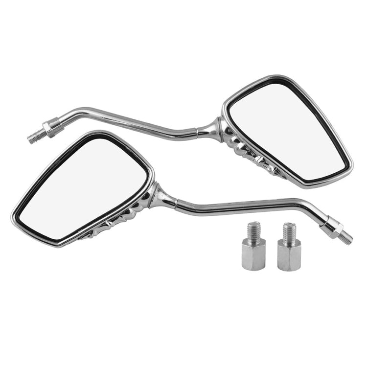 Motorcycle Universal ABS Skeleton Hand Rear View Mirror Set