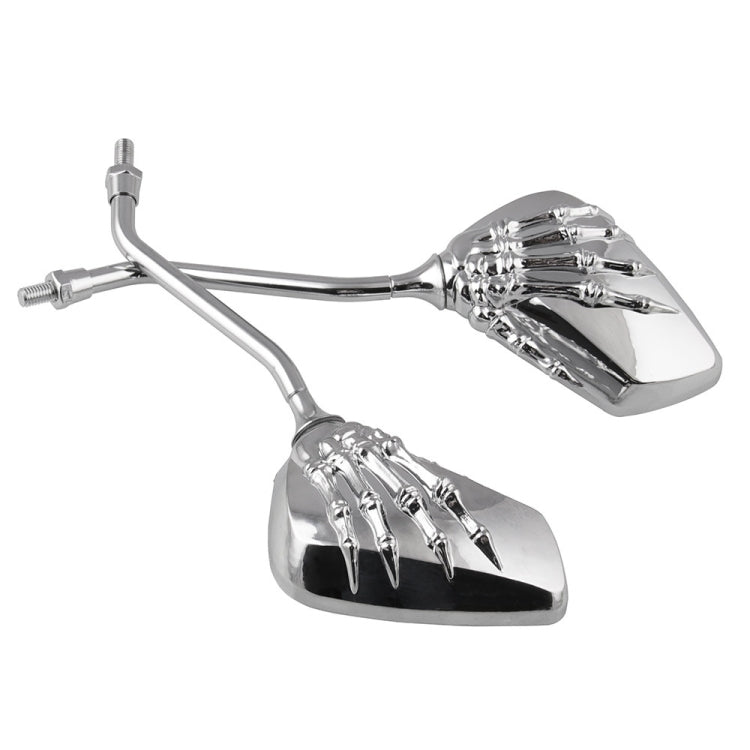 Motorcycle Universal ABS Skeleton Hand Rear View Mirror Set