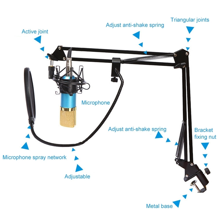 BM800 Metal Shock Mount Microphone Set