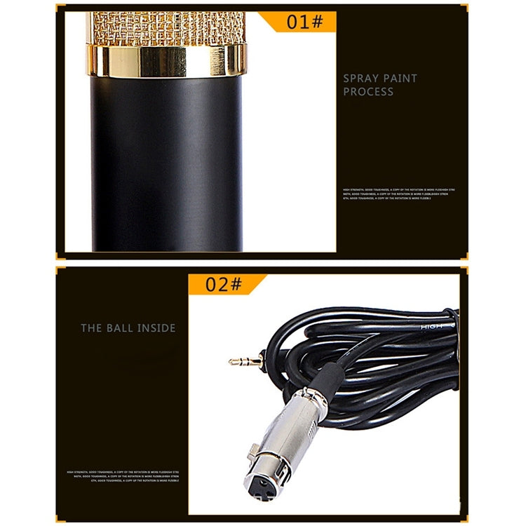BM800 Metal Shock Mount Microphone Set