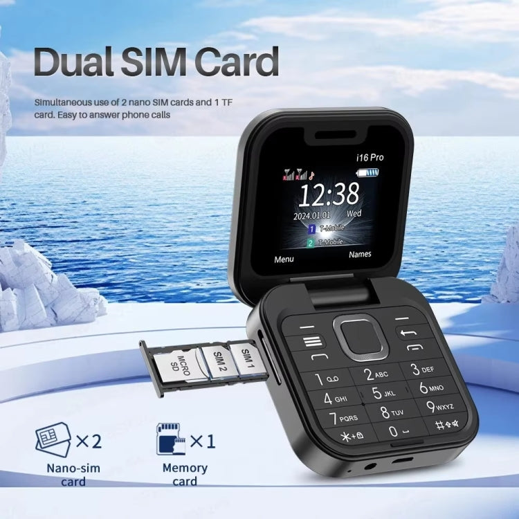 SERVO i16 Pro 1.77 inch Mini Flip Phone