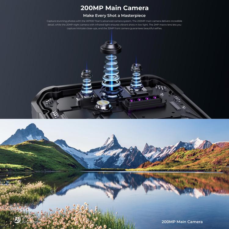 Oukitel WP100 TITAN 5G Projector Rugged Phone