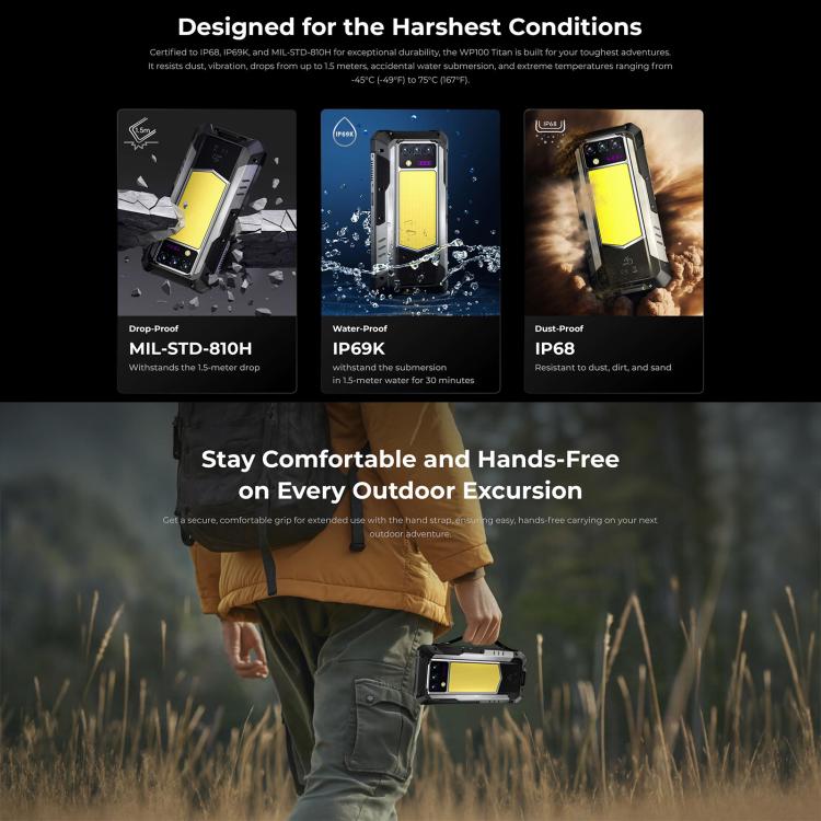 Oukitel WP100 TITAN 5G Projector Rugged Phone