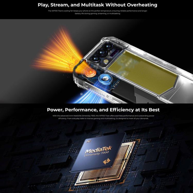 Oukitel WP100 TITAN 5G Projector Rugged Phone