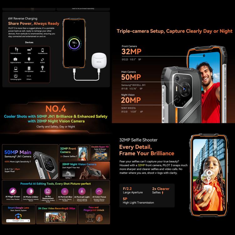 Blackview Oscal Pilot 3 5G Rugged Phone