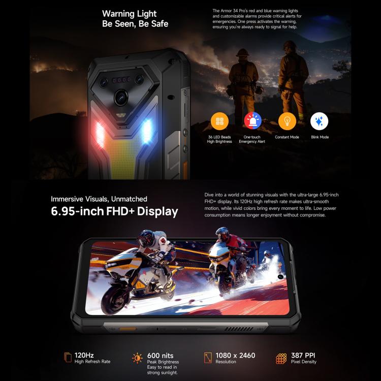 Ulefone Armor 34 Pro Projector Rugged Phone 1