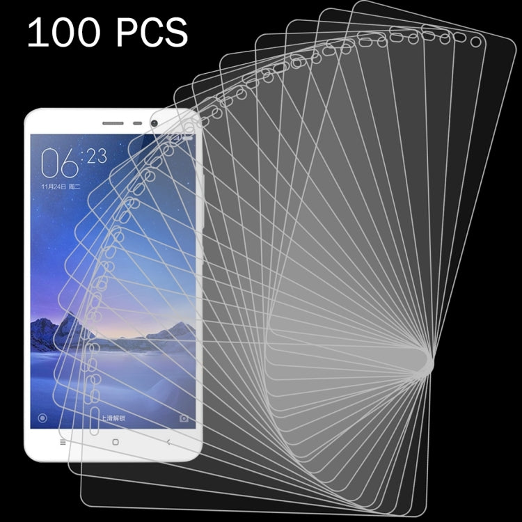 100 PCS For Xiaomi Redmi Note 3 Tempered Glass Film