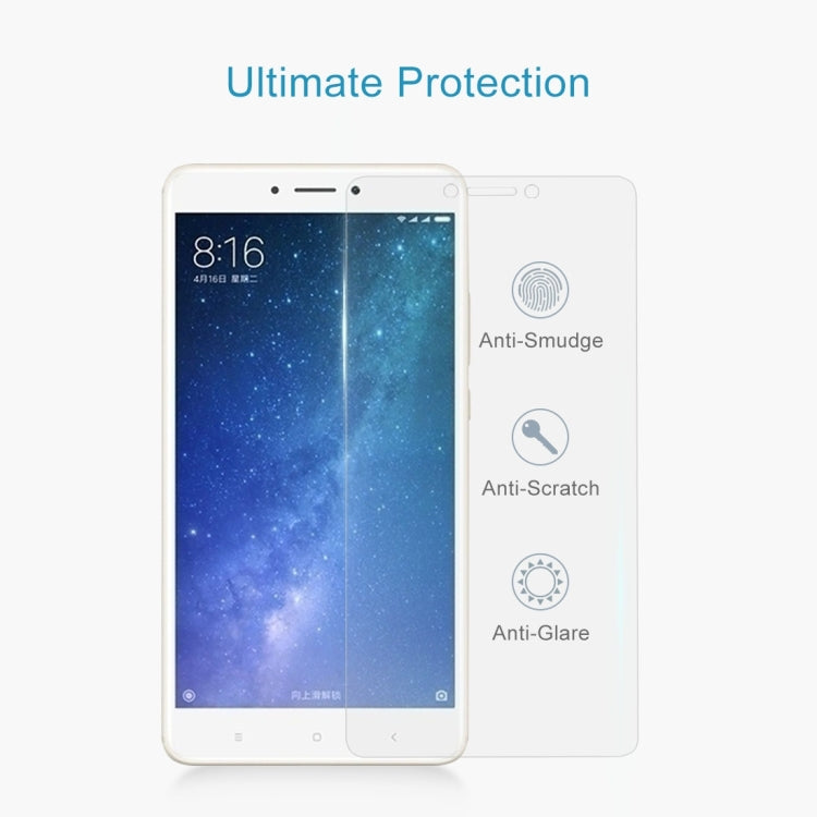 100 PCS for Xiaomi Mi Max 2 0.3mm Tempered Glass Screen Film