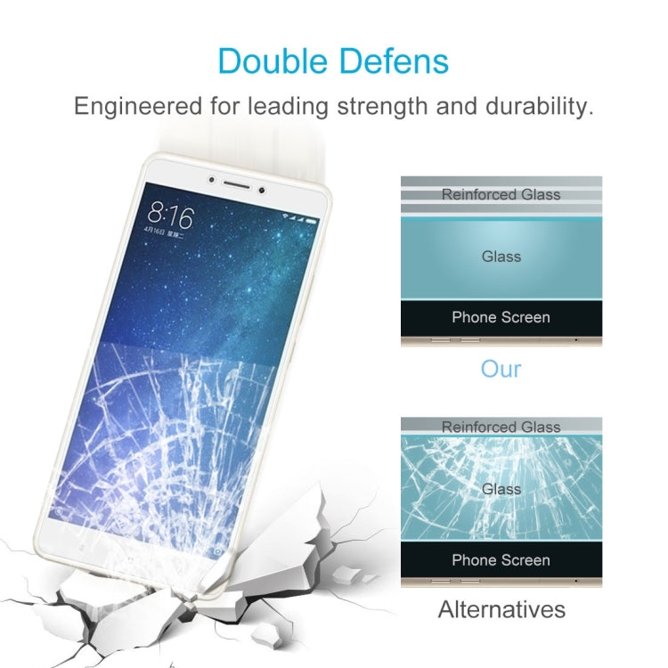 100 PCS for Xiaomi Mi Max 2 0.3mm Tempered Glass Screen Film