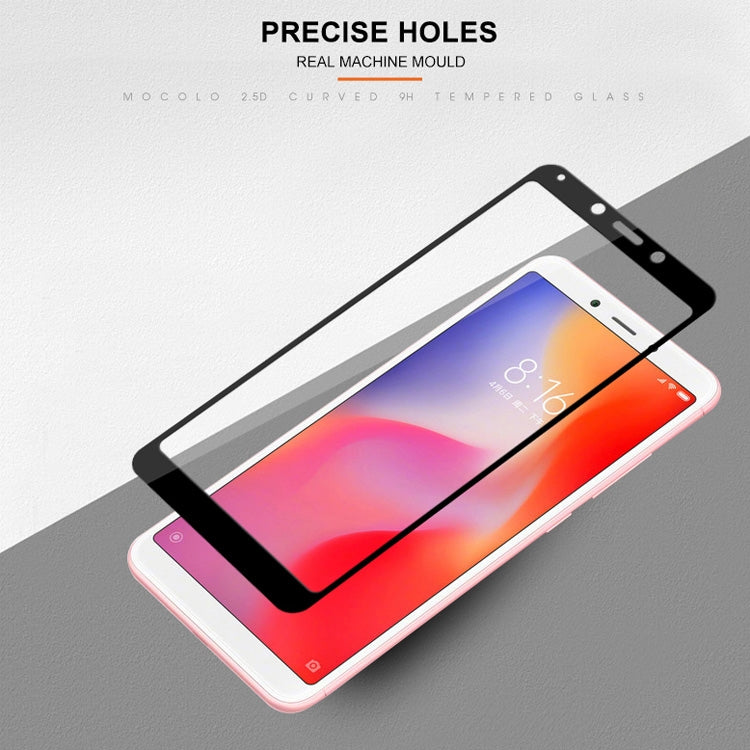 mocolo Silk Print Tempered Glass Film for Xiaomi Redmi 6