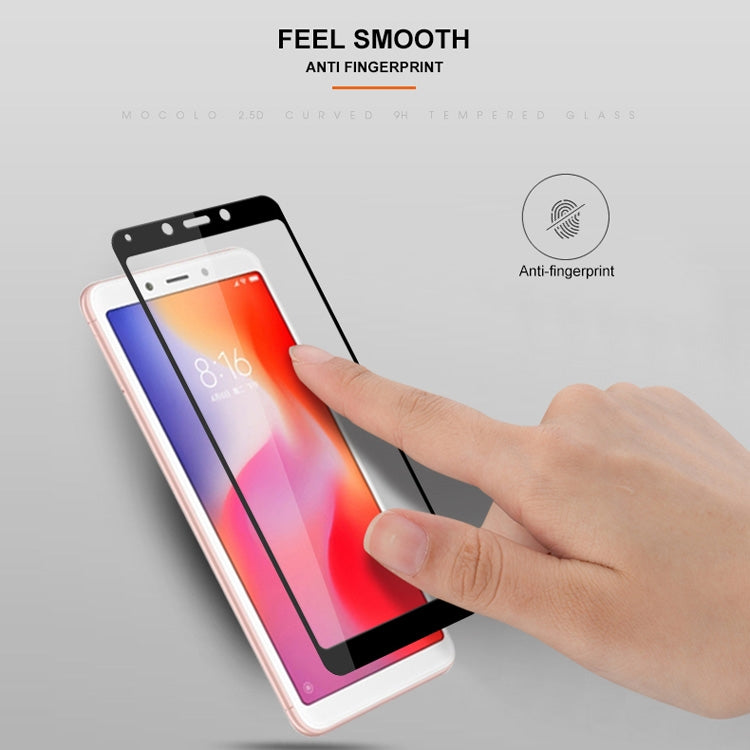 mocolo Silk Print Tempered Glass Film for Xiaomi Redmi 6