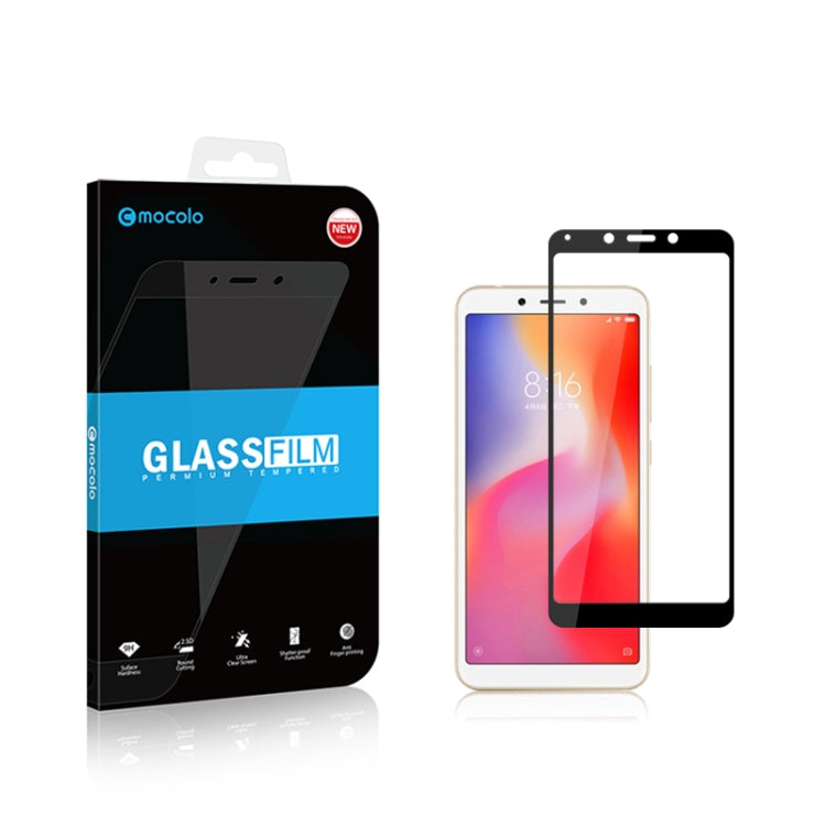 mocolo Silk Print Tempered Glass Film for Xiaomi Redmi 6