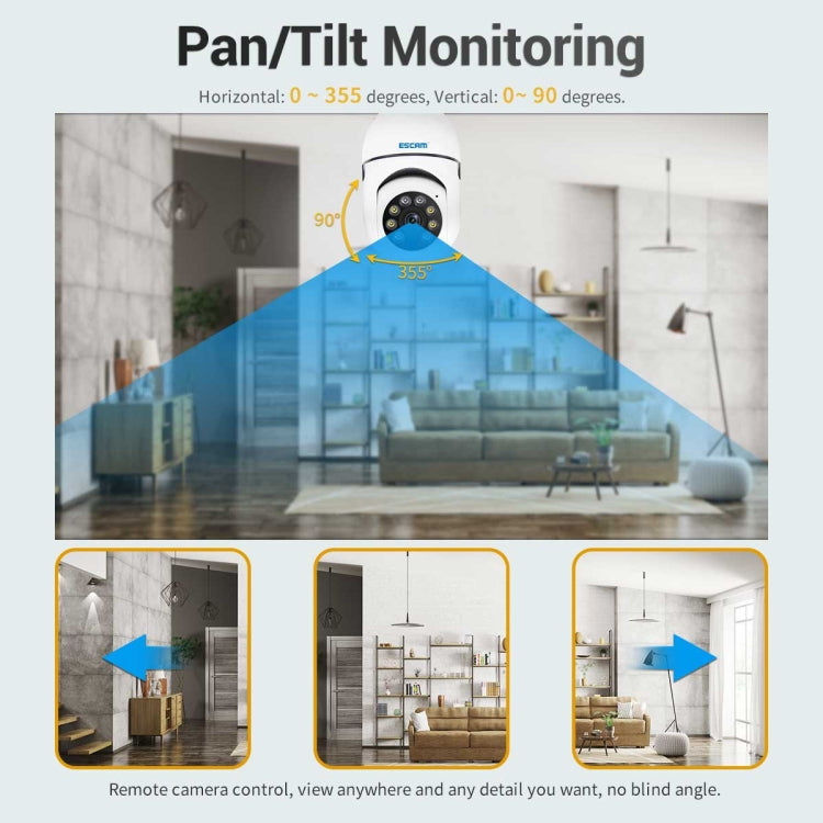 PT208 1080P HD Light Bulb WiFi Camera