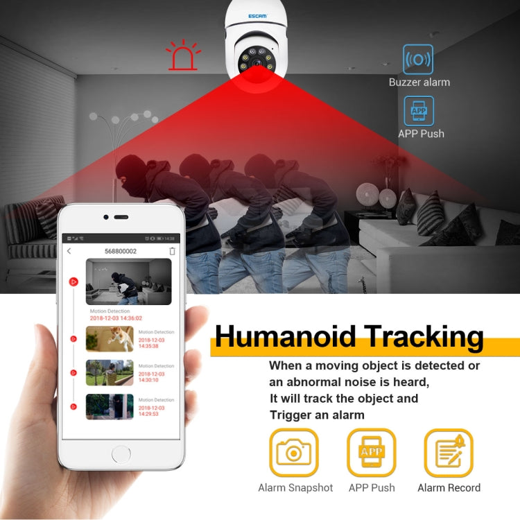PT208 1080P HD Light Bulb WiFi Camera