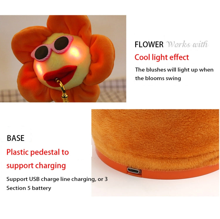 Electric Sunflower Plush Children Toy