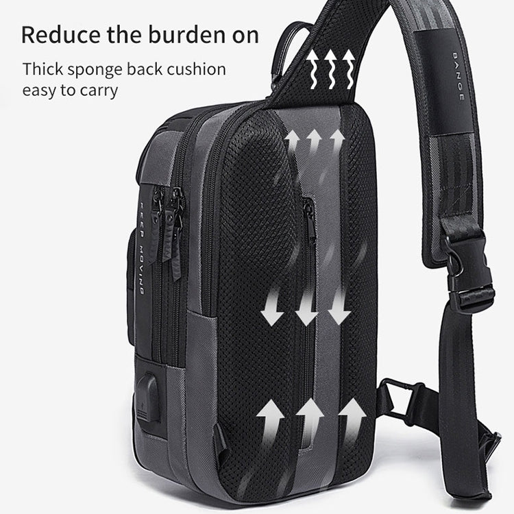 BANGE Fashion Travel Chest Bag Business Backpack Single Shoulder Bag