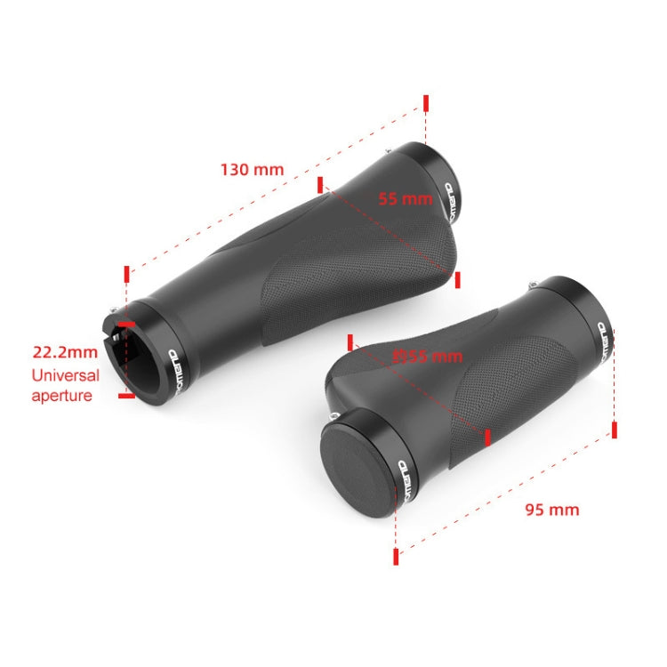 PROMEND GR-506 1 Pair Rubber Bicycle Grip Cover(130mm+130mm)