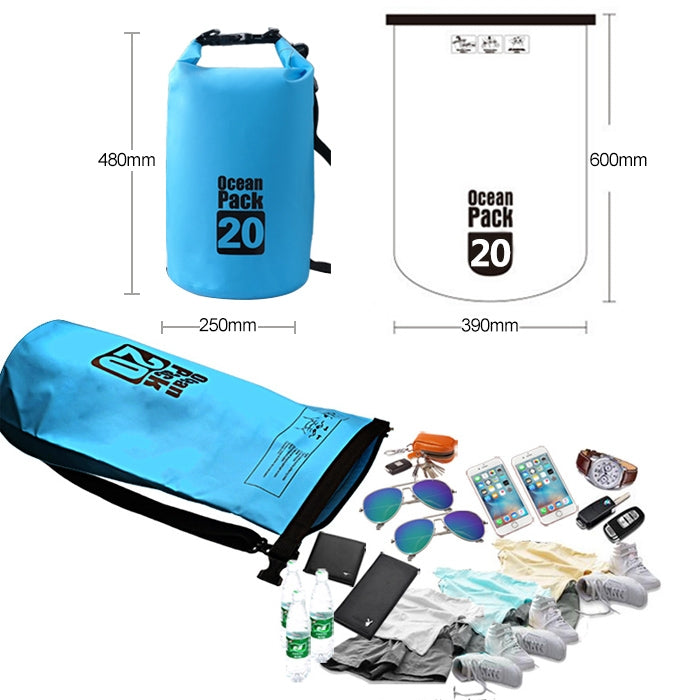 20L PVC Waterproof Barrel Bag