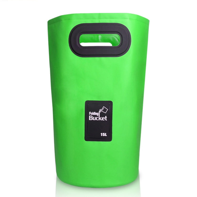Outdoor Portable Folding Sink PVC Collapsible Bucket, Capacity: 15L